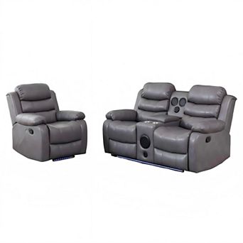 2 pc Manual Recline Functional Sofa Set