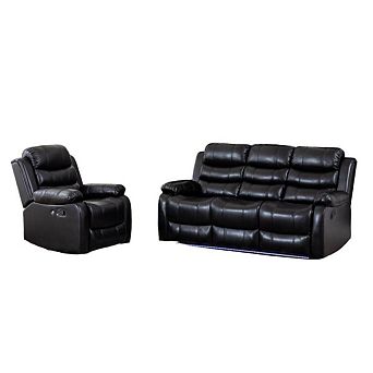 Manual Recline Chair And Sofa Set