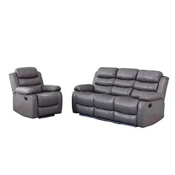 Manual Recline Chair And Sofa Set