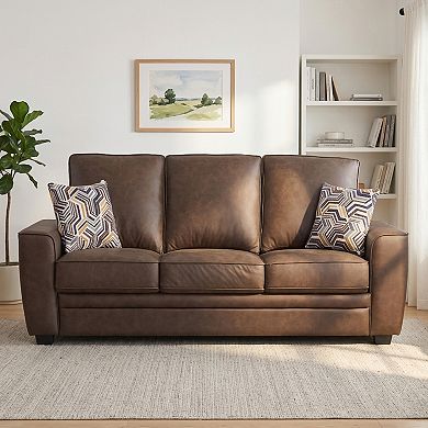 2-Piece Tech Fabric Living Room Set With Loveseat And Sofa