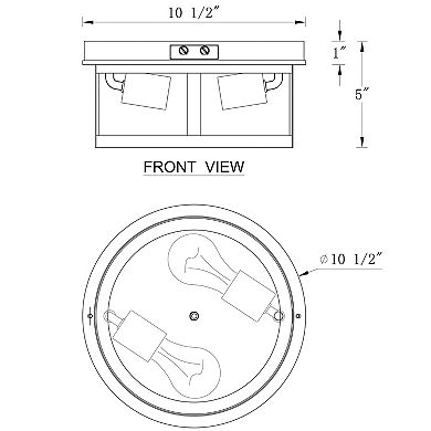 C Cattleya 10.5-Inch Matte Black Outdoor Motion Sensor Ceiling Light