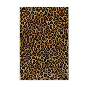 Animal Print Area Rug, Washable Rugs for Bedroom Living Room, Non-Slip Carpet for Dining Room