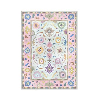 Large Area Rugs for Living Room, Machine Washable Bedroom Rug, Modern Oushak Rugs for Dining Room