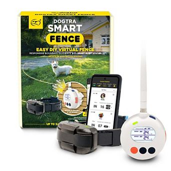 Dogtra SMART Fence Wireless Dog Fence System - No Subscription, App Alerts, Waterproof, Dogs 25 lbs