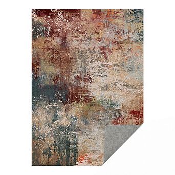 Low Pile Area Rugs for Living Room, Soft Carpet for Bedroom Dining Room, Non Slip Backing,Washable
