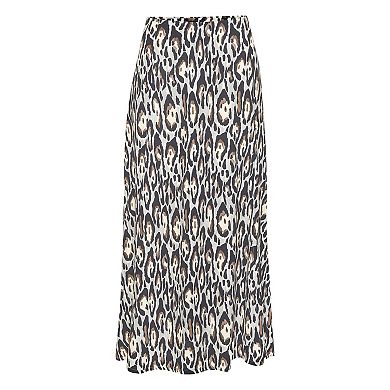 Lascana Women's Side Slit Midi Skirt