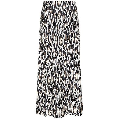 Lascana Women's Side Slit Midi Skirt