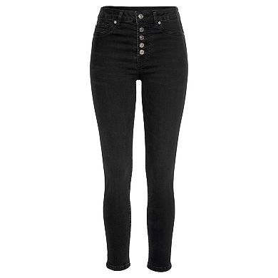 Lascana Women's Button Front Skinny Jeans