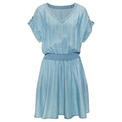 Lascana Women's Denim Look Dress