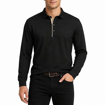 Men's Polo Shirt Long Sleeve Casual Top