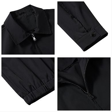 Men's Bomber Full Zip Jacket Lightweight Windbreaker