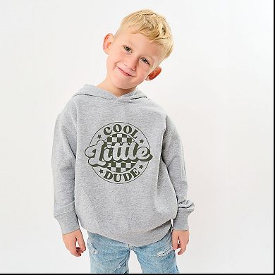 Cool Little Dude Checkered - Toddler Hoodie