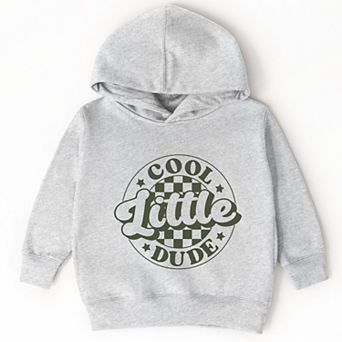 Cool Little Dude Checkered - Toddler Hoodie