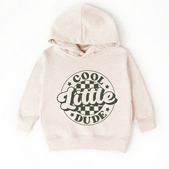 Cool Little Dude Checkered - Toddler Hoodie