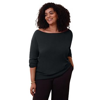 Avenue Women's Plus Size Convertible Pullover Sweater