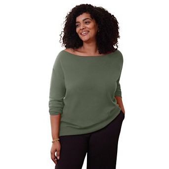 Avenue Women's Plus Size Convertible Pullover Sweater