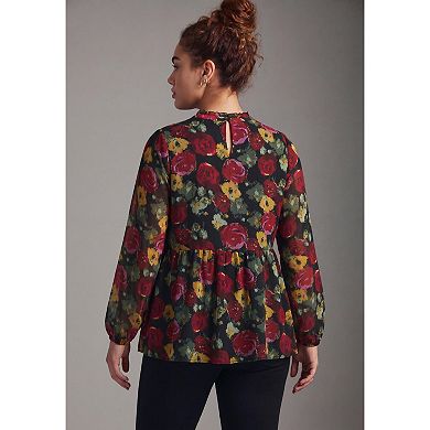 Avenue Women's Plus Size Paulina Peplum Blouse