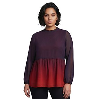 Avenue Women's Plus Size Paulina Peplum Blouse