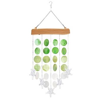 Solar Shell Wind Chime: Outdoor Decor for Women, Moms, Grandmas gift