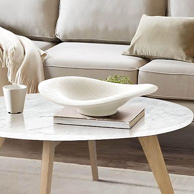 Ceramic Cloud-Shaped Bowl: 10" Home Decor, Fruit Tray, Key Holder, Minimalist Aesthetic