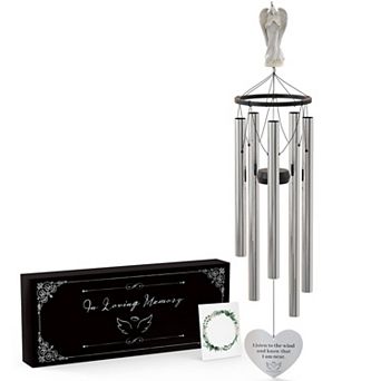 34" Memorial Wind Chimes: Sympathy Gift for Grieving Families, Honoring Loved Ones