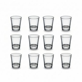 12 Pack 1.5 Oz Shot Glasses Heavy Base Clear Glass Set for Bar Home Party