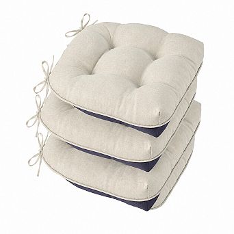 Tufted Dining Chair Cushions Non Slip Foam Pads Indoor Outdoor Comfort Seat Pads