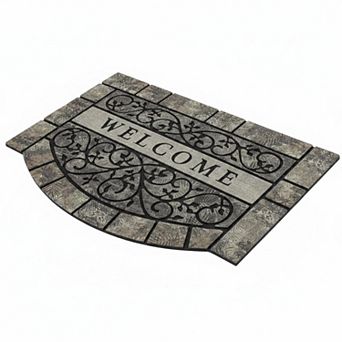 Thick Heavy Duty Outdoor Welcome Mat Non Slip Rubber Large Durable Weather Resistant Easy Clean