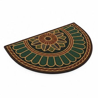 Swirl Style All Weather Outdoor Door Mat Grooved Surface Extra Grip Low Profile Easy Care