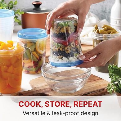 10 Pack 32 Oz Freezer Storage Containers Leak-Proof-BPA Free Soup Containers with Lids-for Meal Prep