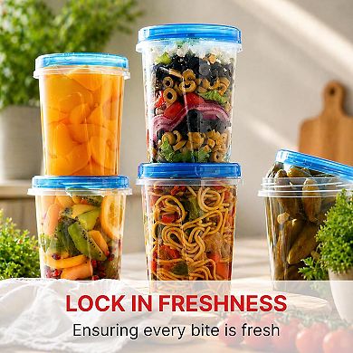 10 Pack 32 Oz Freezer Storage Containers Leak-Proof-BPA Free Soup Containers with Lids-for Meal Prep