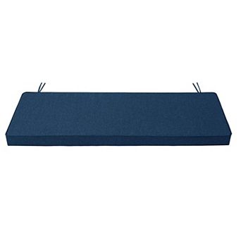 Water Resistant Outdoor Bench Cushion, Non Slip Patio Seat Pad with Ties for Garden Swing Loveseat