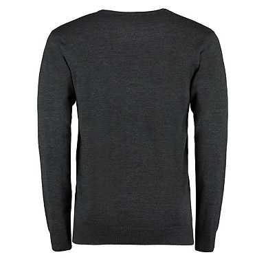 Kustom Kit Mens Arundel V Neck Long-Sleeved Jumper