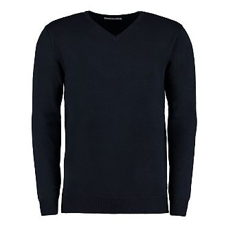 Kustom Kit Mens Arundel V Neck Long-Sleeved Jumper