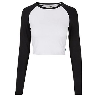 Urban Classics Womens/Ladies Retro Long-Sleeved Crop T-Shirt