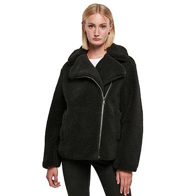 Urban Classics Womens/Ladies Sherpa Biker Jacket