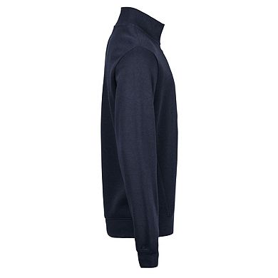 Tee Jays Mens Ribbed Interlock Half Zip Sweatshirt
