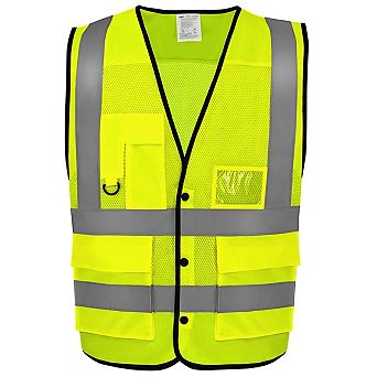 Yoko Unisex Adult Superior Eco Mesh Hi-Vis Waistcoat