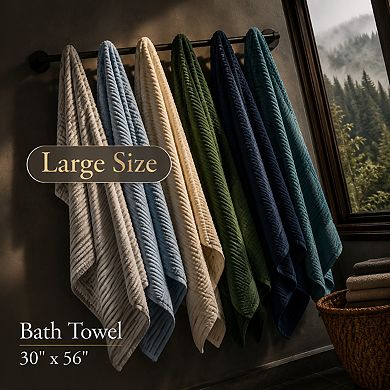100% Cotton Luxury Bath Towel Set Soft Quick Dry Absorbent Hotel Quality