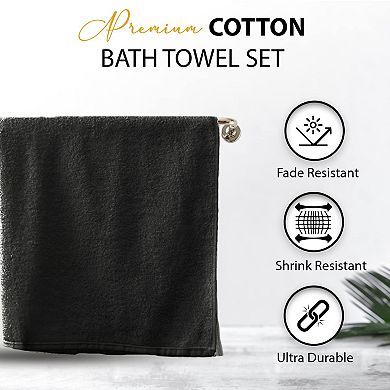 100% Cotton Quick Dry Absorbent Soft Towels For Gym Spa Bathroom Pool