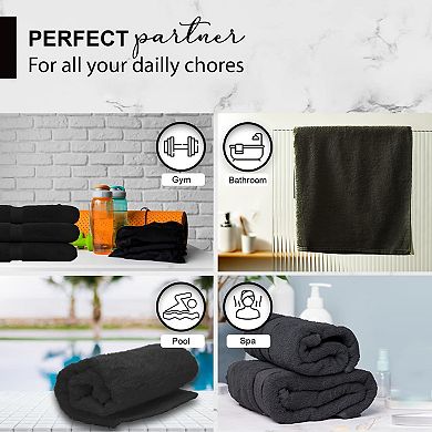100% Cotton Quick Dry Absorbent Soft Towels For Gym Spa Bathroom Pool