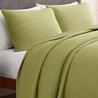 CGK Linens Quilted Bedspread, Diamond Stitch, Lightweight, Soft & Breathable w/ Shams