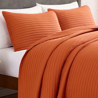CGK Linens Quilted Bedspread, Diamond Stitch, Lightweight, Soft & Breathable w/ Shams