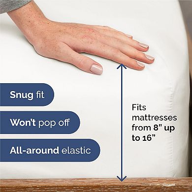CGK Linens 4 Piece Soft Double Brushed Microfiber Deep Pocket Sheet Set