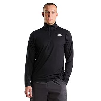 The North Face Mens Logo Quarter Zip Long-Sleeved T-Shirt