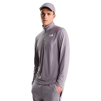 The North Face Mens Logo Quarter Zip Long-Sleeved T-Shirt