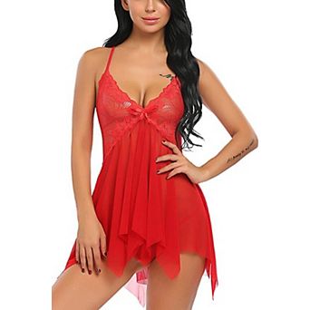 Women Lingerie Bodysuit Fashion Mesh Chemise Boudoir Set