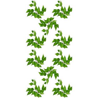 10 Packs Artificial Anthurium Leaves Real Touch Soft Rubber Faux Greenery Stems for Home Decor 6.7"H