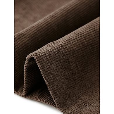 Women's Plus Size Corduroy Vest Lapel Sleeveless Double Breasted with Pocket Fall Blazer Jacket Vest