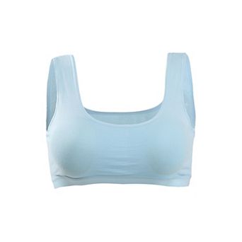 Women's Training Cotton Wire Free Comfort Removable Pad Vest Tops Bra One Size